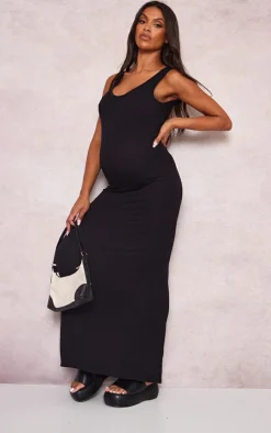 Maternity Scoop Neck Maxi Dress-PrettyLittleThing Discount
