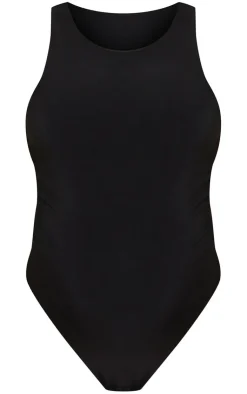 Maternity Slinky Racer Neck Sleeveless Bodysuit-PrettyLittleThing Discount
