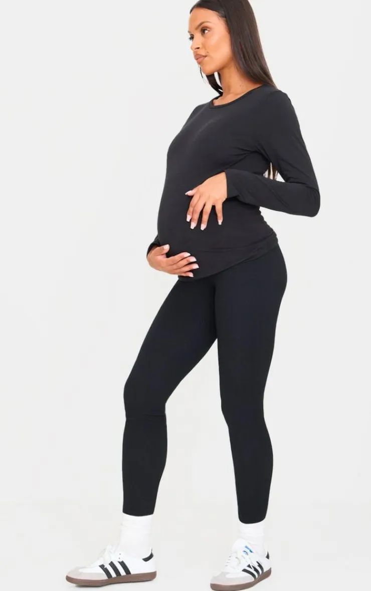 PrettyLittleThing Snatched*Maternity Snatched Ribbed Leggings