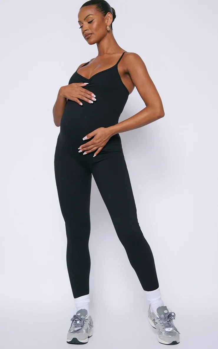 PrettyLittleThing Snatched*Maternity Snatched Sculpt Cami Strap Jumpsuit