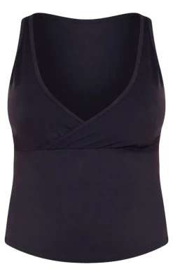 Sale PrettyLittleThing Maternity Snatched Sculpt Tank Top Black