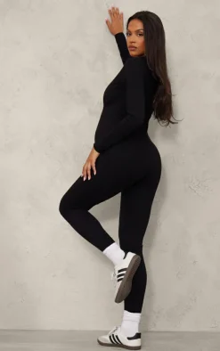 PrettyLittleThing Snatched*Maternity Snatched Sculpt Long Sleeve Jumpsuit