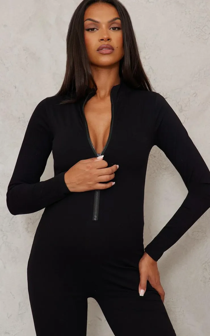 PrettyLittleThing Snatched*Maternity Snatched Sculpt Long Sleeve Jumpsuit