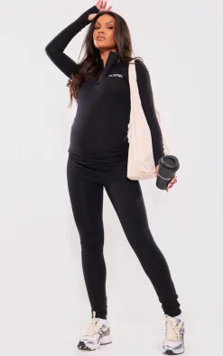 PrettyLittleThing Workout Tops*Maternity Sport Half Zip Up Top