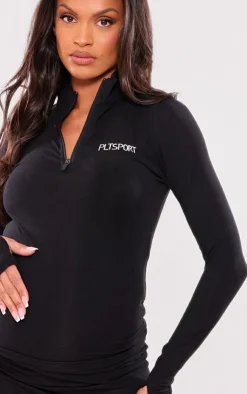 PrettyLittleThing Workout Tops*Maternity Sport Half Zip Up Top
