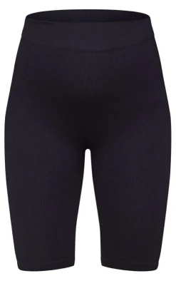 PrettyLittleThing Snatched*Maternity Structured Snatched Rib Bike Shorts