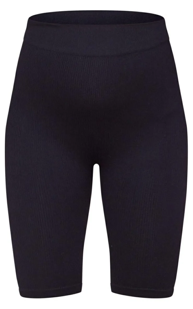 PrettyLittleThing Snatched*Maternity Structured Snatched Rib Bike Shorts