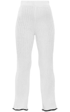 PrettyLittleThing Knitted Two Piece Sets*Maternity Contrast Trim Knit Flares