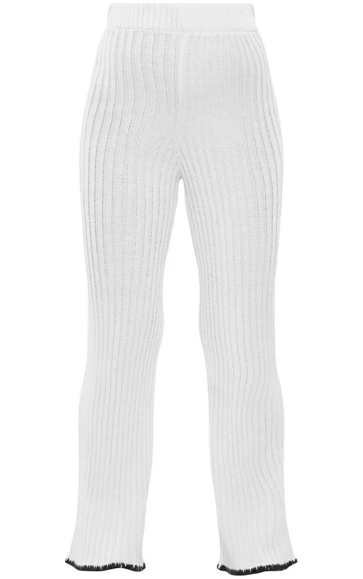 PrettyLittleThing Knitted Two Piece Sets*Maternity Contrast Trim Knit Flares