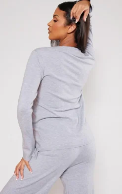 PrettyLittleThing Sweaters*Maternity Knitted Crew Neck Sweatshirt