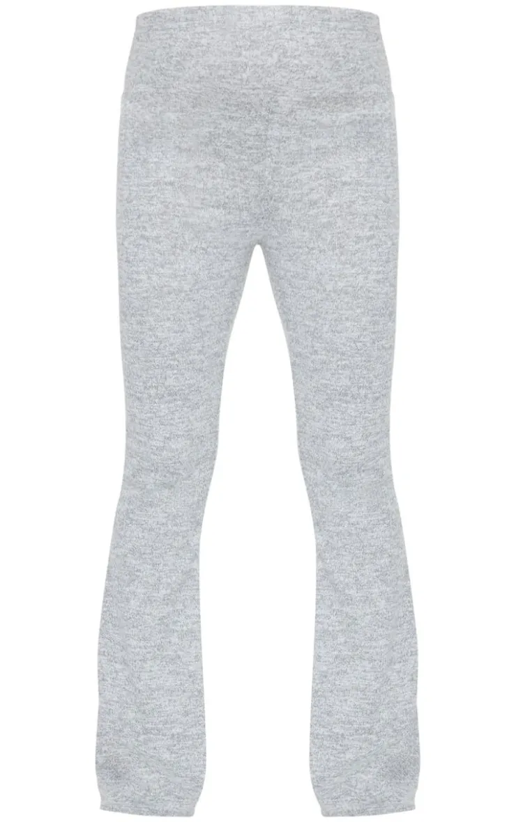New PrettyLittleThing Maternity Brushed Flared Pants Grey Marl