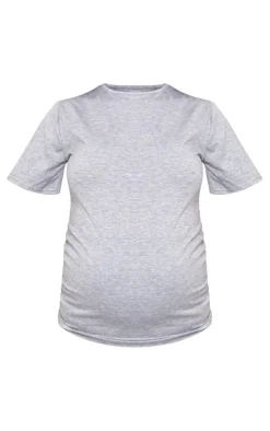 PrettyLittleThing T-Shirts*Maternity Maternity Short Sleeve Basic Crew Neck Fitted T Shirt