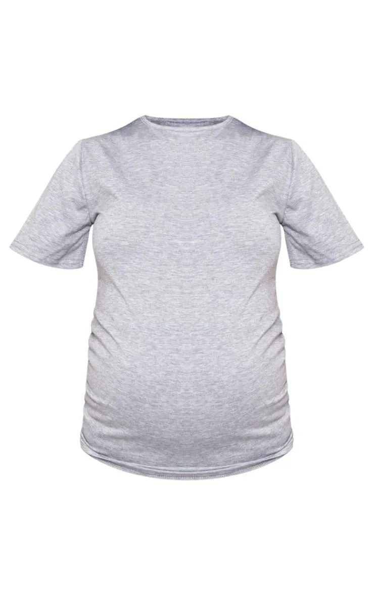 PrettyLittleThing T-Shirts*Maternity Maternity Short Sleeve Basic Crew Neck Fitted T Shirt