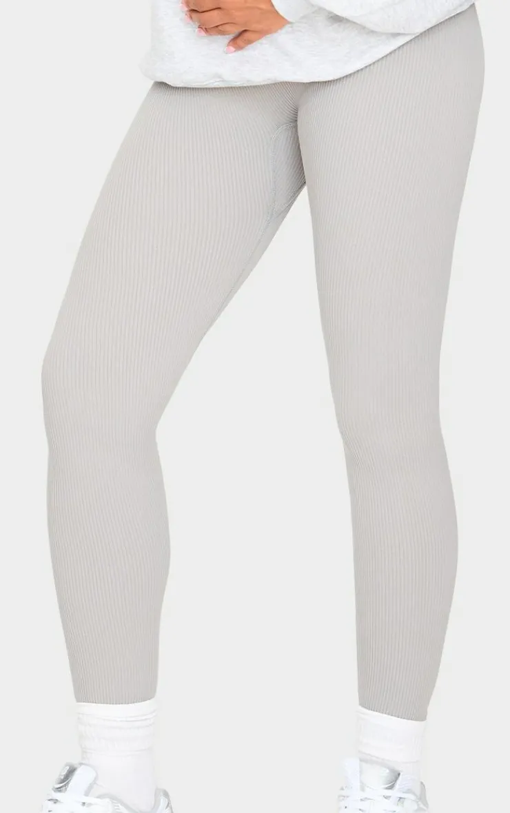 PrettyLittleThing Snatched*Maternity Snatched Rib Leggings