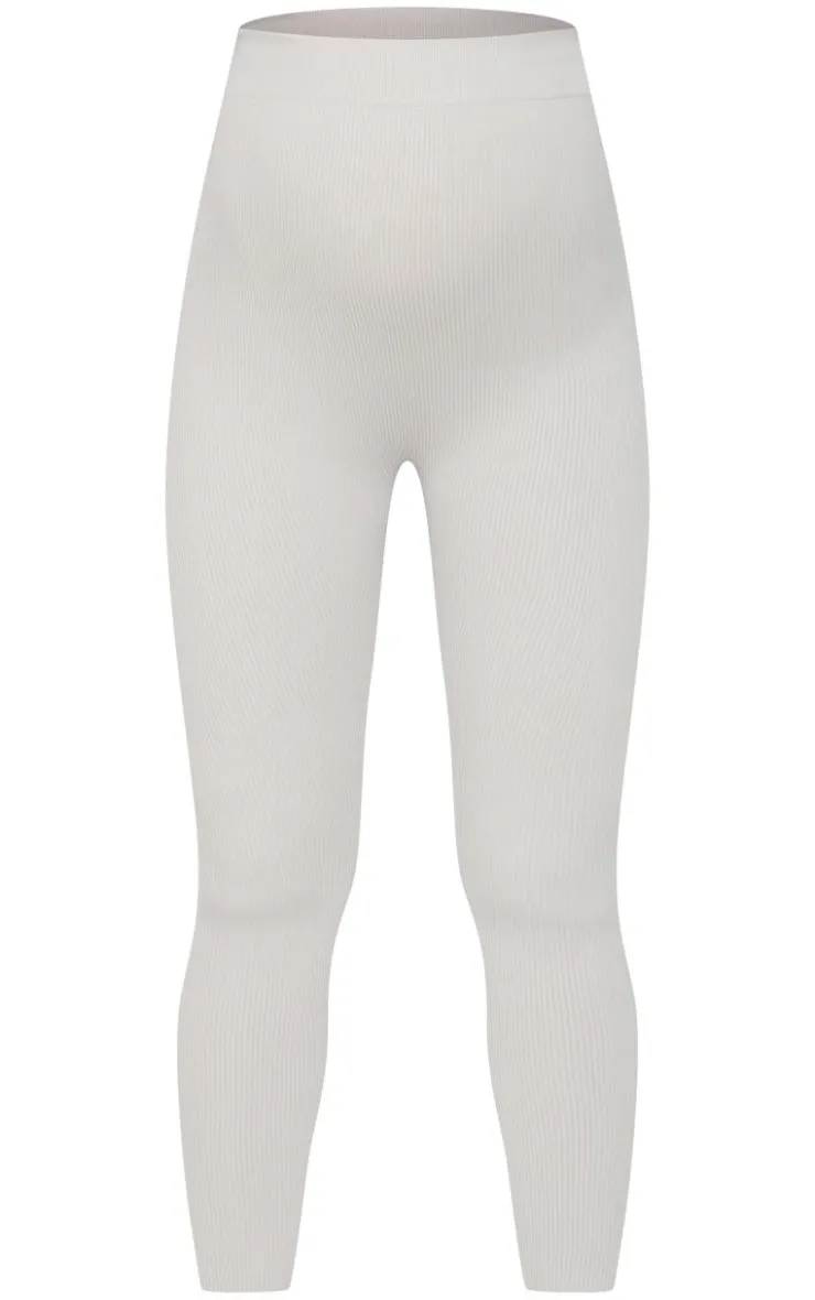 PrettyLittleThing Snatched*Maternity Snatched Rib Leggings