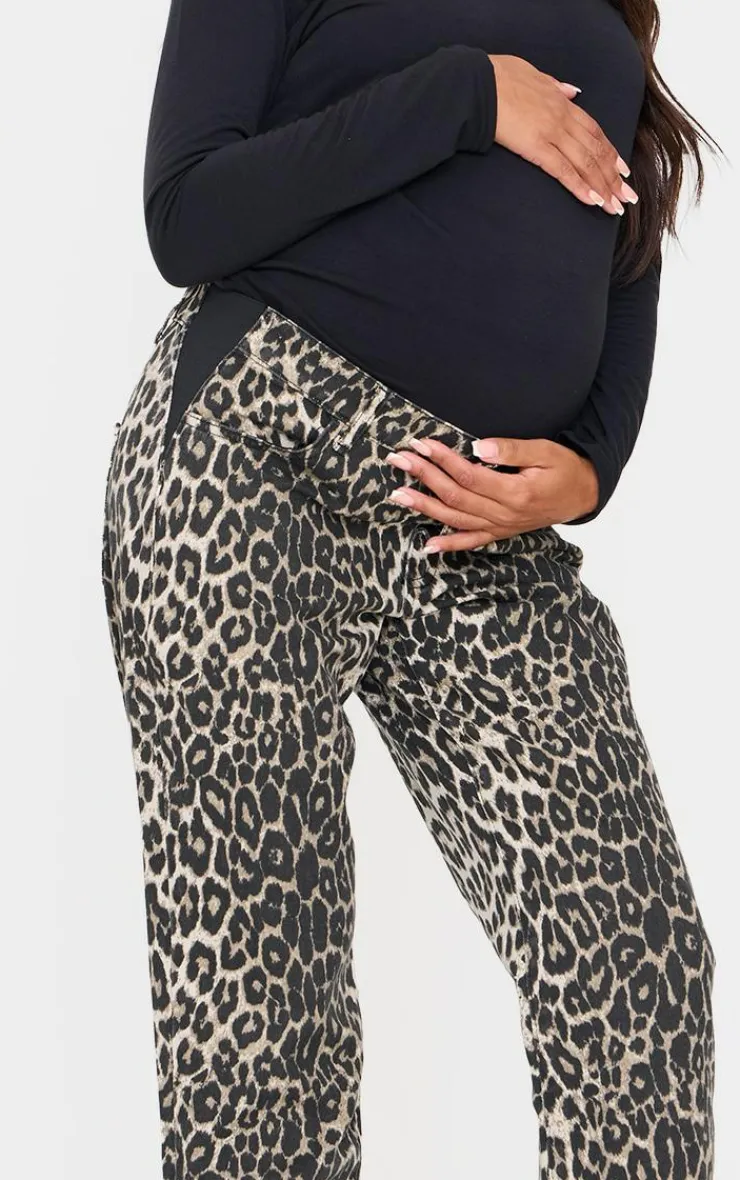 PrettyLittleThing Christmas Day Outfits*Maternity Low Rise Straight Leg Jeans