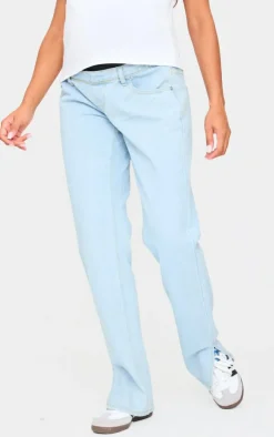 Maternity Split Hem Jeans-PrettyLittleThing Outlet