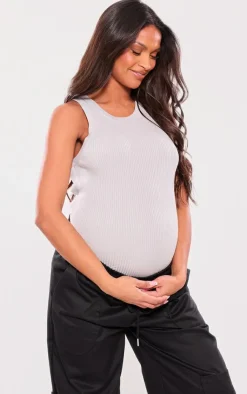 PrettyLittleThing Knitted Tops*Maternity Knitted Longline Vest