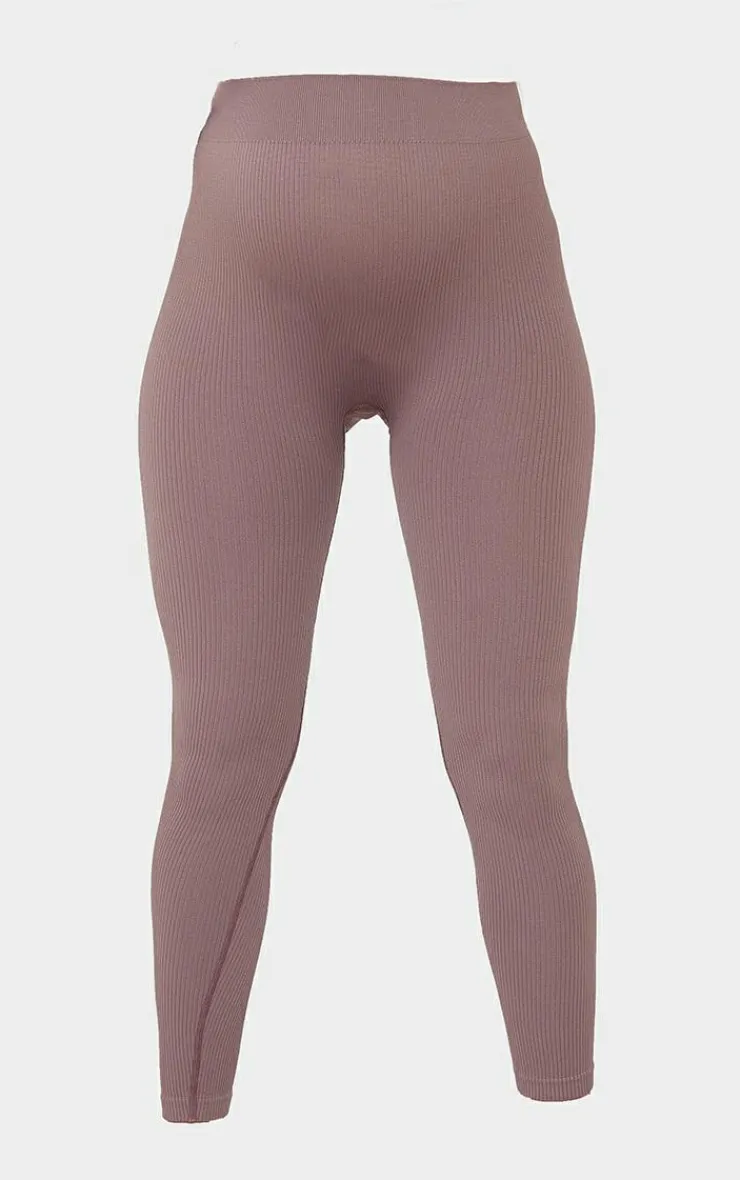 PrettyLittleThing Snatched*Maternity Contour Bump Support Ribbed Leggings