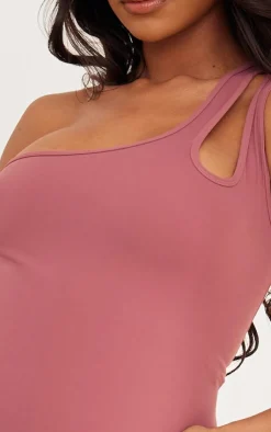 PrettyLittleThing Snatched*Maternity Snatched Sculpt One Shoulder Cut Out Detail Mini Dress
