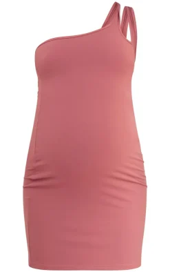 PrettyLittleThing Snatched*Maternity Snatched Sculpt One Shoulder Cut Out Detail Mini Dress
