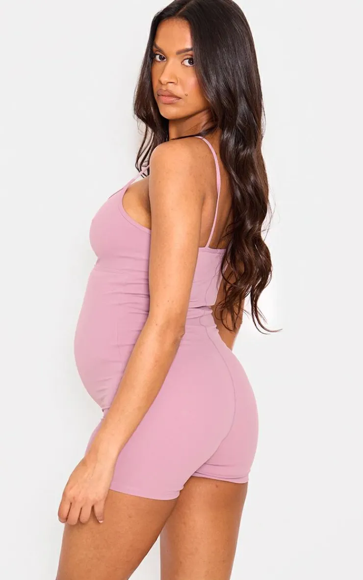 PrettyLittleThing Unitards*Maternity Snatched Sculpt Ruched Front Detail Unitard