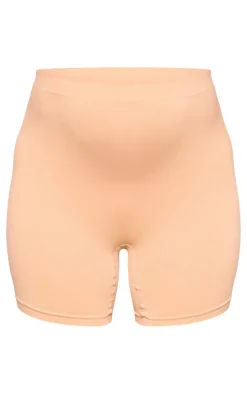 Maternity Nude Seamless Over The Bump Shorts