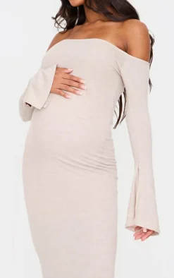 Maternity Brushed Midaxi Dress-PrettyLittleThing Sale