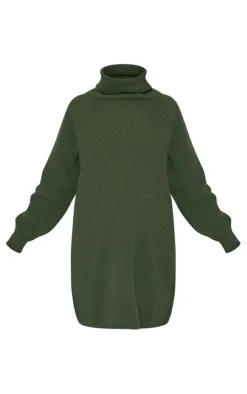 PrettyLittleThing Sweater Dresses*Maternity High Neck Oversized Sweater Dress