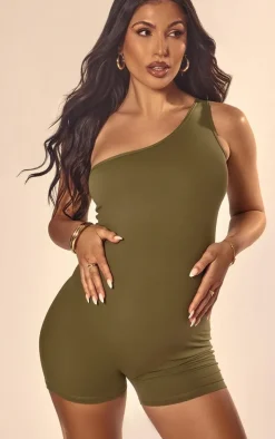 PrettyLittleThing Unitards*Maternity Snatched Sculpt One Shoulder Unitard