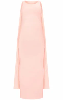 Maternity Slinky Drape Detail Maxi Dress-PrettyLittleThing Outlet