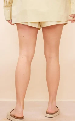 Sale PrettyLittleThing Maternity Poplin Low Rise Shorts Sage