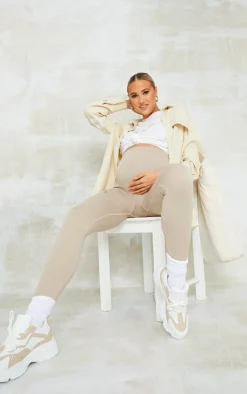 PrettyLittleThing Snatched*Maternity Snatched Rib Leggings
