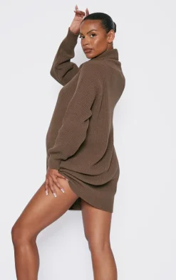 PrettyLittleThing Sweater Dresses*Maternity Oversized High Neck Sweater Dress