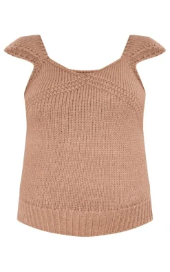 PrettyLittleThing Knitted Tops*Maternity Short Sleeve Knitted Top