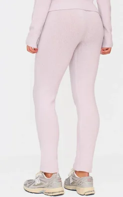 PrettyLittleThing Basic Knit Leggings Mauve