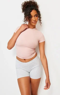 PrettyLittleThing Snatched*Snatched Sculpt Short Sleeve T Shirt