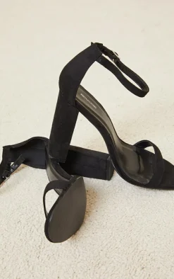 PrettyLittleThing High Heels*May Faux Suede Block Heeled Sandals