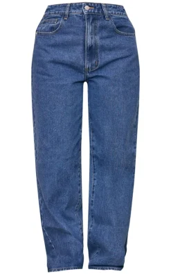 PrettyLittleThing Christmas Shop*Dipped Back Waistband Boyfriend Jeans