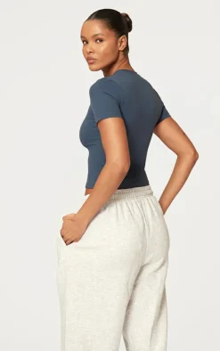 PrettyLittleThing Workout Tops*Sculpt Longline Short Sleeve Gym Top