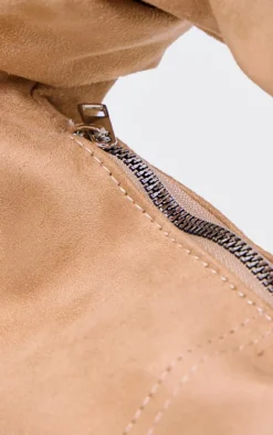 PrettyLittleThing Shoulder Bags*Faux Suede Knot Handle Shoulder Bag