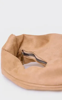 PrettyLittleThing Shoulder Bags*Faux Suede Knot Handle Shoulder Bag