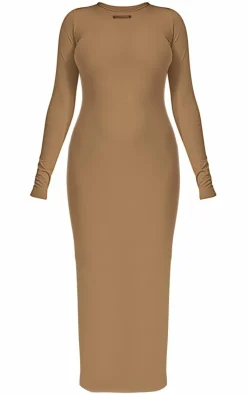 Core Collection Tab Snatched Sculpt Long Sleeve Midaxi Dress-PrettyLittleThing Discount