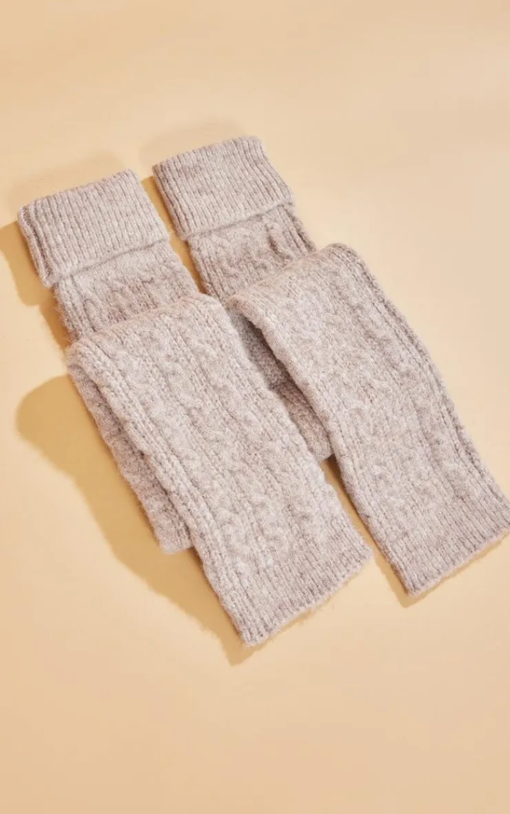 PrettyLittleThing Winter Accessories*Extreme Chunky Slouchy Cable Knit Leg Warmers