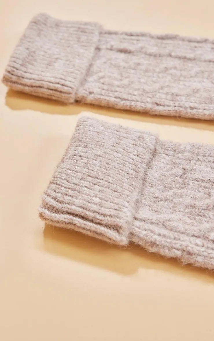 PrettyLittleThing Winter Accessories*Extreme Chunky Slouchy Cable Knit Leg Warmers