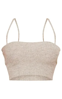 PrettyLittleThing Bralets*Luxe Knit Crop Bralet