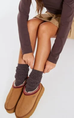 PrettyLittleThing Socks*Marl Chunky Knitted Slouchy Socks