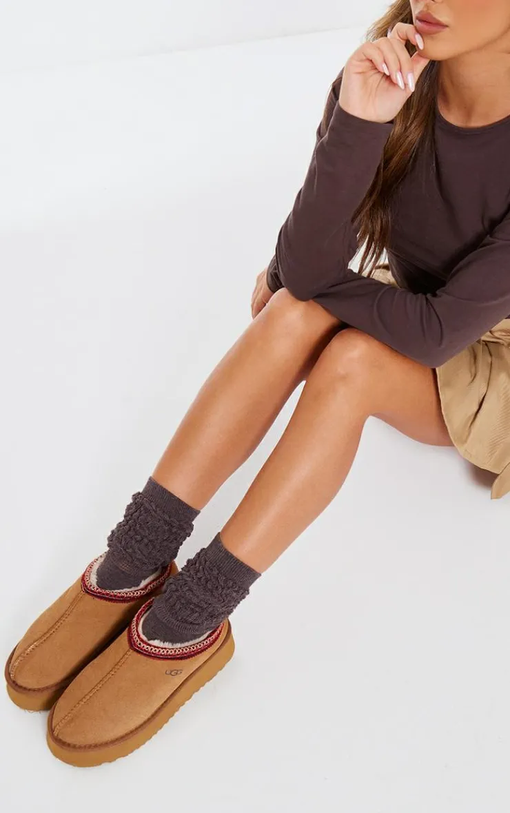 PrettyLittleThing Socks*Marl Chunky Knitted Slouchy Socks