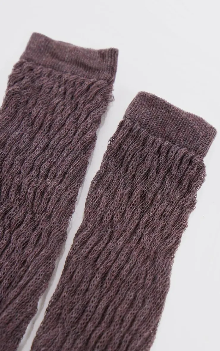 PrettyLittleThing Socks*Marl Chunky Knitted Slouchy Socks