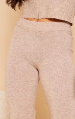 Best PrettyLittleThing Marl Knit Legging Mocha